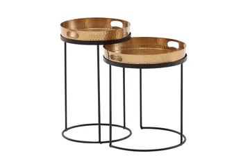 Wilhem Sidobord 33 cm Rund - Guld - Møbler - Borde - Aflastningsbord - Lampebord