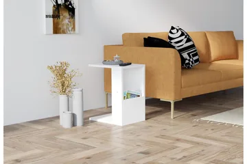 Yggersryd Sidebord 30x50x30 cm - Hvid - Møbler - Borde - Aflastningsbord - Lampebord