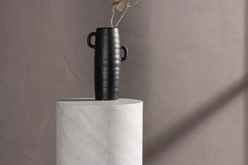 York Travertin Sidebord 50 cm - Grå - Møbler - Borde - Aflastningsbord - Konsolbord & sidebord