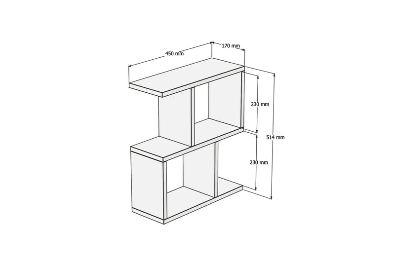 Zetti Sidebord 45x51,4x45 cm - Blå - Møbler - Borde - Aflastningsbord - Lampebord