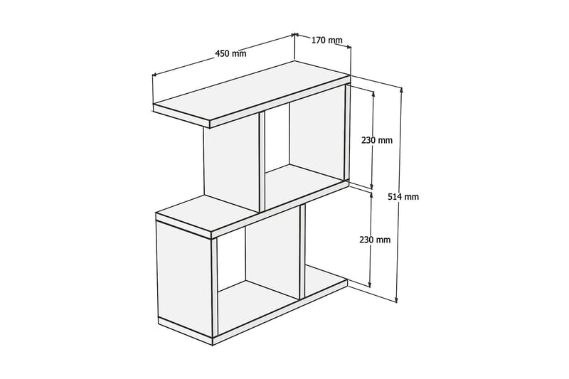 Zetti Sidebord 45x51,4x45 cm - Grøn - Lampebord - Bakkebord & små borde