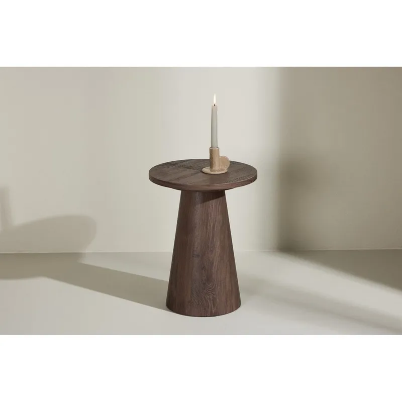 Lanzo Sidebord 35 cm - Ruskind - Møbler - Borde - Aflastningsbord - Lampebord