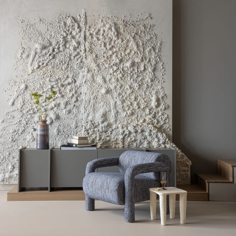 Lavt sidebord Papier Vion 40 cm - Offwhite - Møbler - Borde - Aflastningsbord - Lampebord