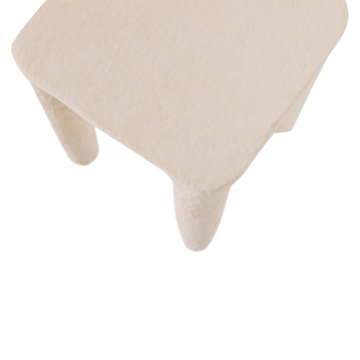 Lavt sidebord Papier Vion 40 cm - Offwhite - Møbler - Borde - Aflastningsbord - Lampebord