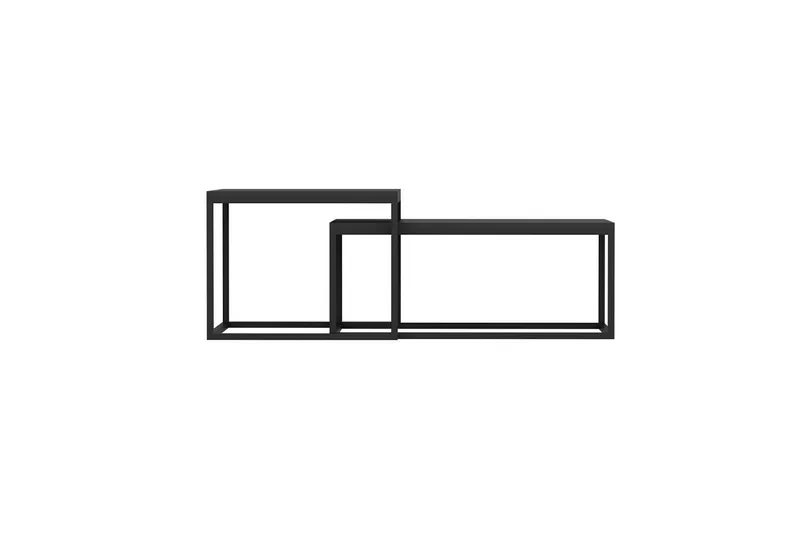 Leka Sætborde - Sort - Møbler - Borde - Aflastningsbord - Indskudsborde