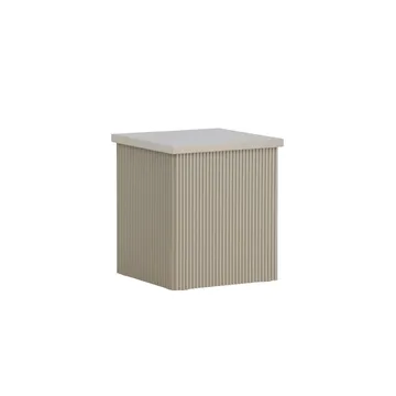 Lenox Sidebord 40 cm - Beige - Møbler - Borde - Aflastningsbord - Lampebord