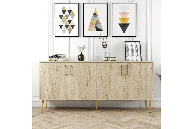 Levents Konsolbord 180 cm - Beige - Møbler - Borde - Aflastningsbord - Entrébord