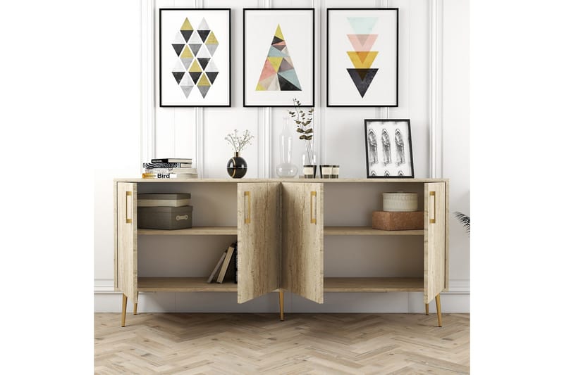 Levents Konsolbord 180 cm - Beige - Møbler - Borde - Aflastningsbord - Entrébord