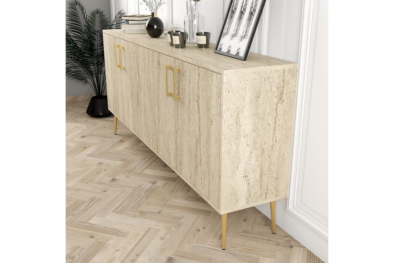 Levents Konsolbord 180 cm - Beige - Møbler - Borde - Aflastningsbord - Entrébord