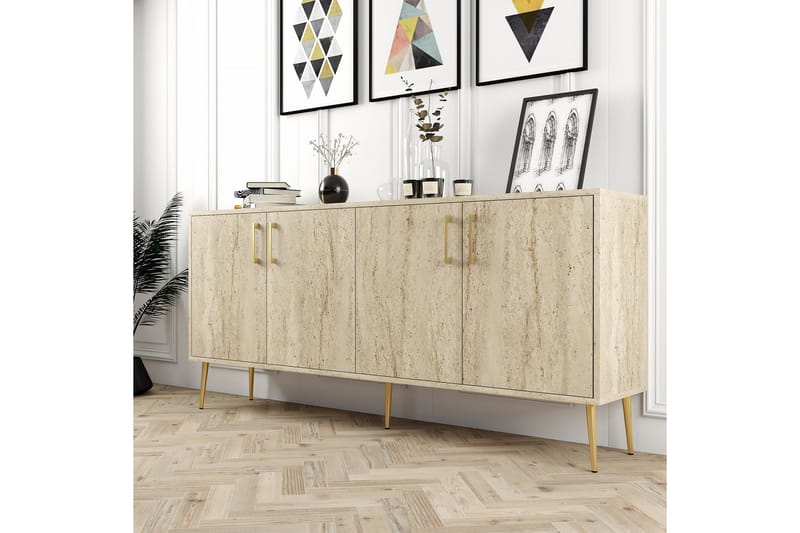 Levents Konsolbord 180 cm - Beige - Møbler - Borde - Aflastningsbord - Entrébord