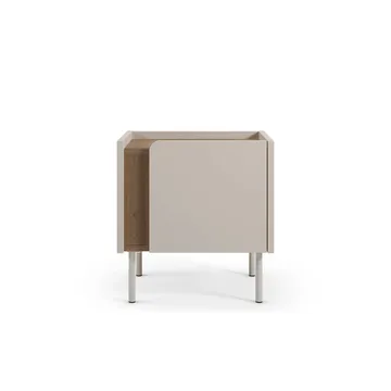 Lomar Natbord 45,5x47,8x35 cm - Natur eg sandsten - Møbler - Borde - Aflastningsbord - Sengebord
