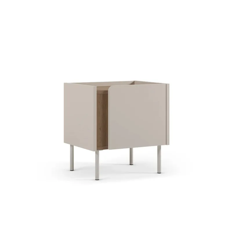 Lomar Natbord 45,5x47,8x35 cm - Natur eg sandsten - Møbler - Borde - Aflastningsbord - Sengebord