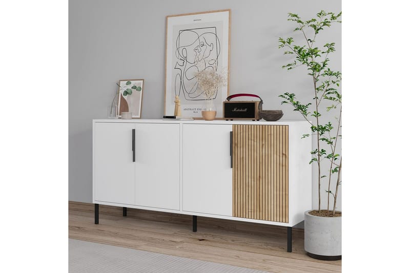 Lorien Konsolbord 150 cm - Hvid/Eg - Møbler - Borde - Aflastningsbord - Entrébord