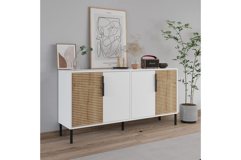 Lorien Konsolbord 150 cm - Hvid/Eg - Møbler - Borde - Aflastningsbord - Entrébord