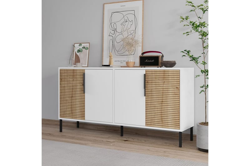 Lorien Konsolbord 150 cm - Hvid/Eg - Møbler - Borde - Aflastningsbord - Entrébord