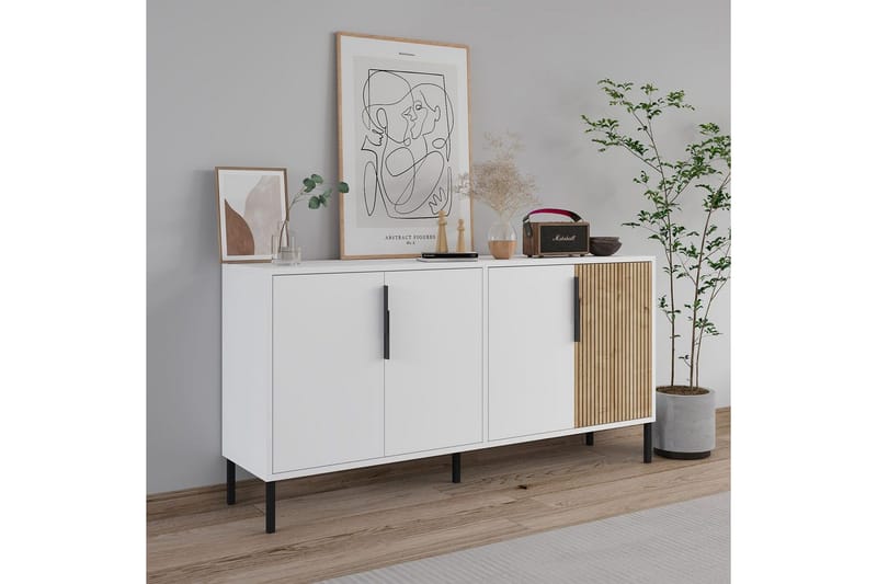 Lorien Konsolbord 150 cm - Hvid/Eg - Møbler - Borde - Aflastningsbord - Entrébord