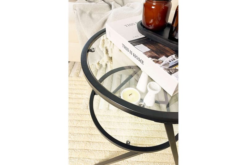 Lorigulla Sidebord 42x35 cm - Sort - Møbler - Borde - Aflastningsbord - Lampebord