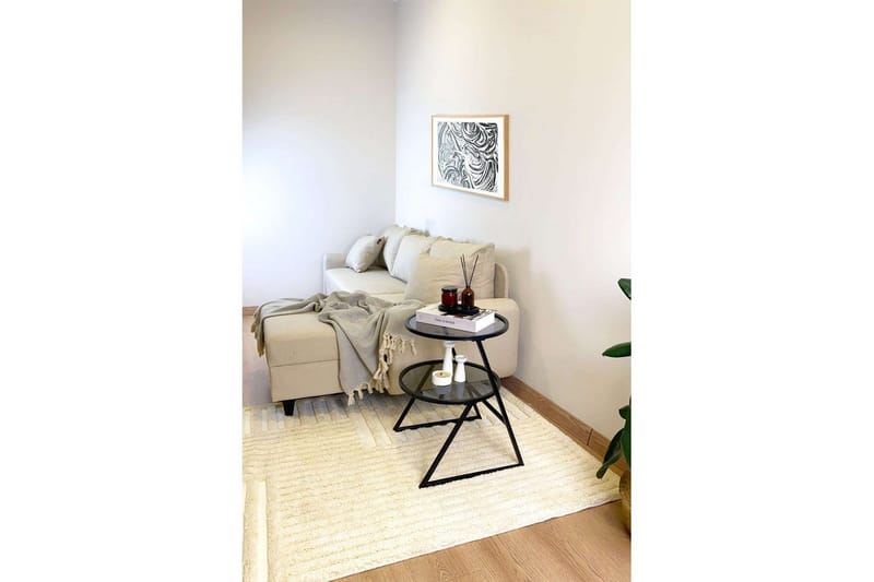 Lorigulla Sidebord 42x42 cm - Sort/Grå - Møbler - Borde - Aflastningsbord - Lampebord