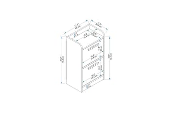 Luses Natbord 45 cm - Natur/Beige - Møbler - Borde - Aflastningsbord - Sengebord