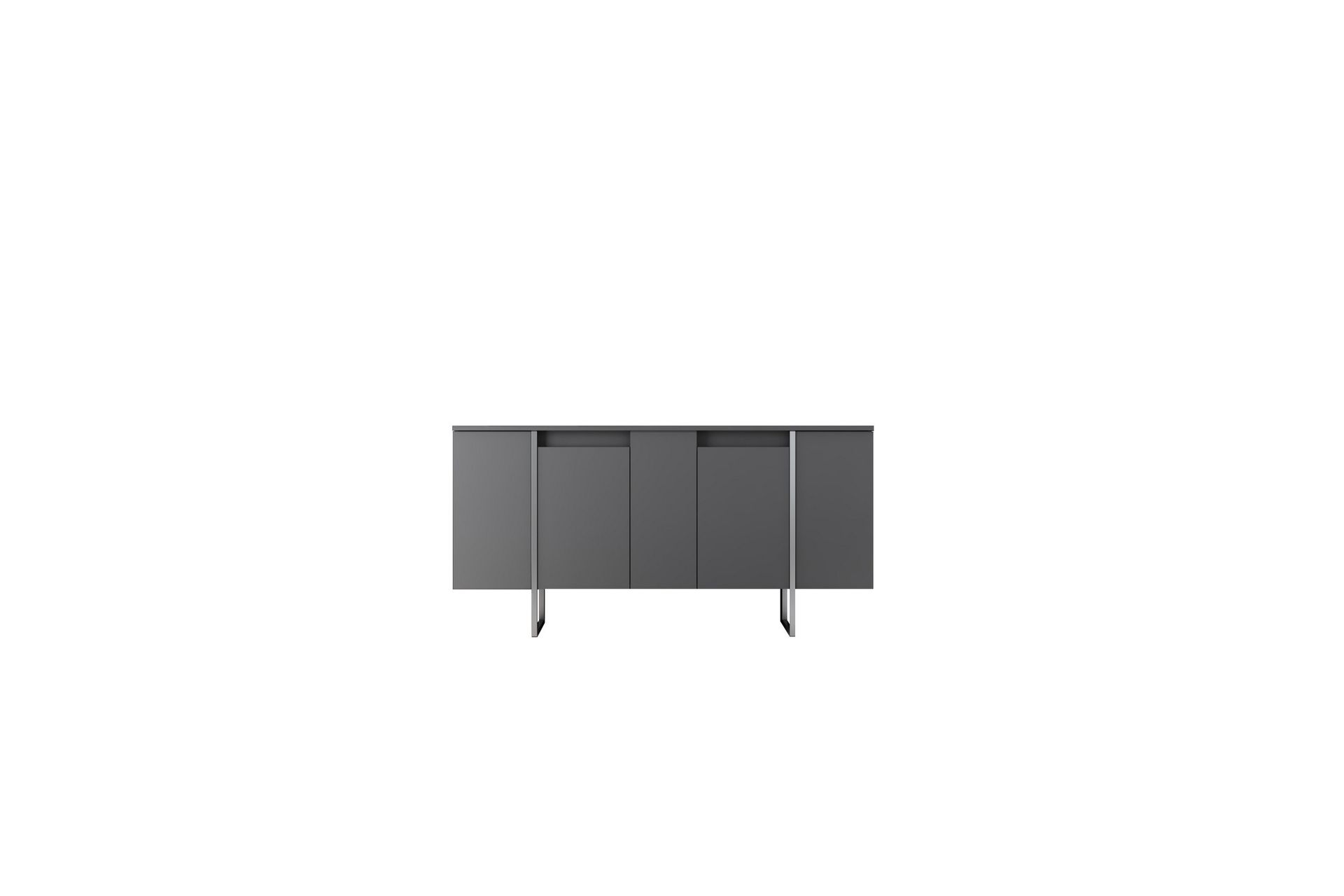 Luxe Konsolbord 160 cm - Antracit/Sølv - Møbler - Borde - Aflastningsbord - Entrébord