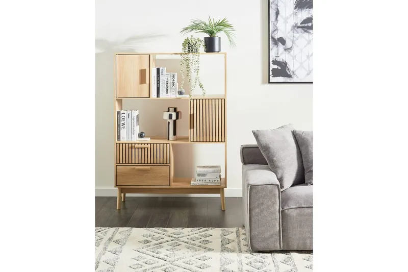 Lynwood Bogreol i Træ - Lysebrun - Opbevaring - Hylder & Reoler - Bogreol