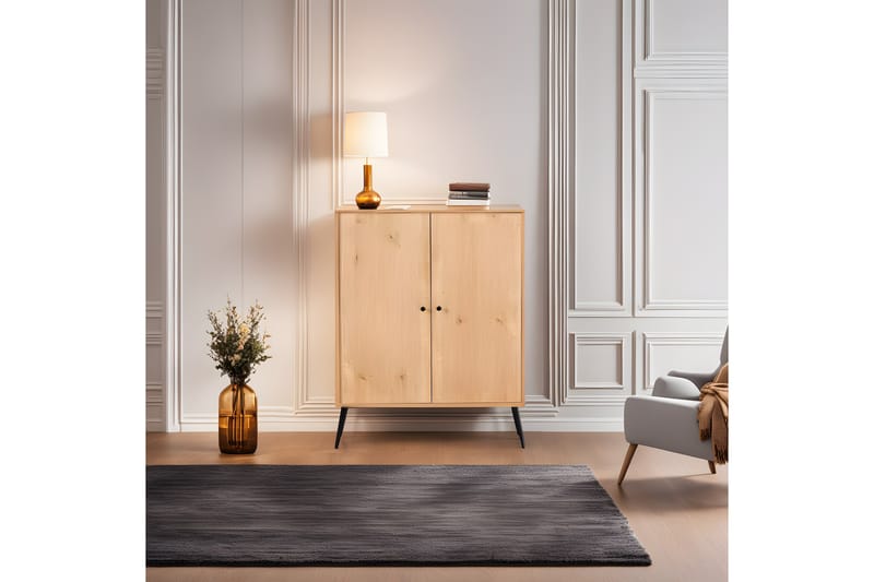 Makhan Sidebord 90 cm - Eg/Sort - Møbler - Borde - Aflastningsbord - Lampebord