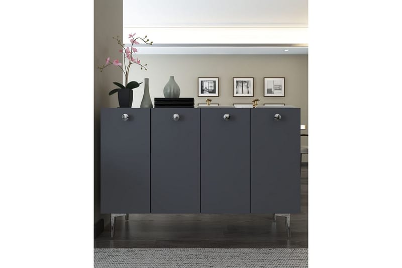 Mangvar Konsolbord 120 cm - Antracit/Sølv - Møbler - Borde - Aflastningsbord - Entrébord