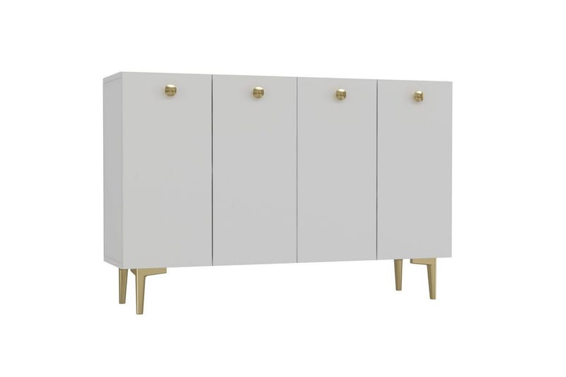Mangvar Konsolbord 120 cm - Hvid/Guld - Møbler - Borde - Aflastningsbord - Entrébord