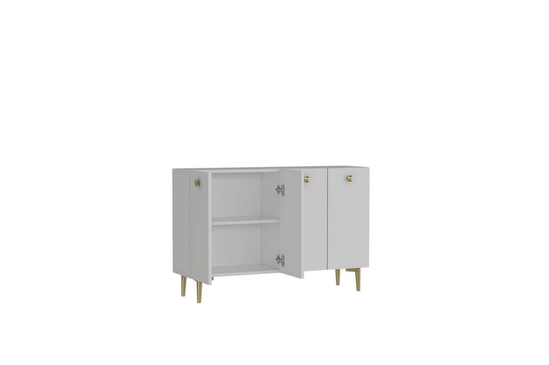 Mangvar Konsolbord 120 cm - Hvid/Guld - Møbler - Borde - Aflastningsbord - Entrébord