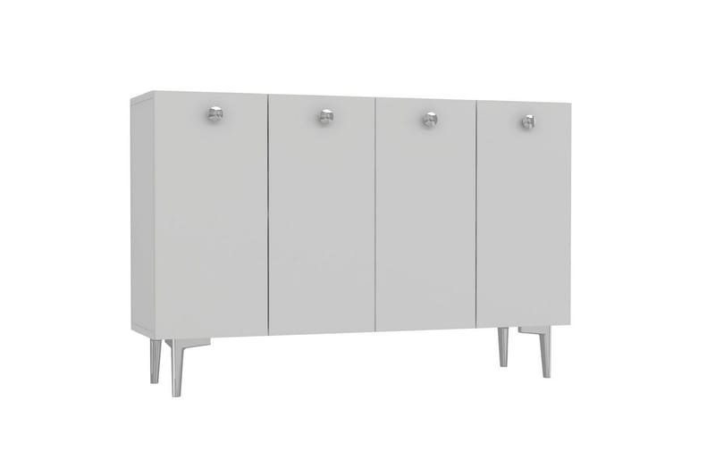 Mangvar Konsolbord 120 cm - Hvid/Sølv - Møbler - Borde - Aflastningsbord - Entrébord