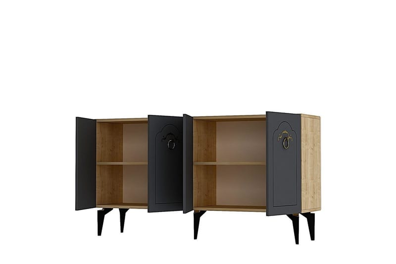 Maren Konsolbord 150 cm - Eg/Antracit - Møbler - Borde - Aflastningsbord - Entrébord