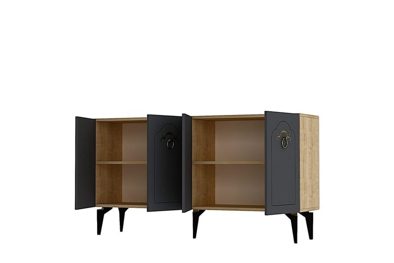 Maren Konsolbord 150 cm - Eg/Antracit - Møbler - Borde - Aflastningsbord - Entrébord