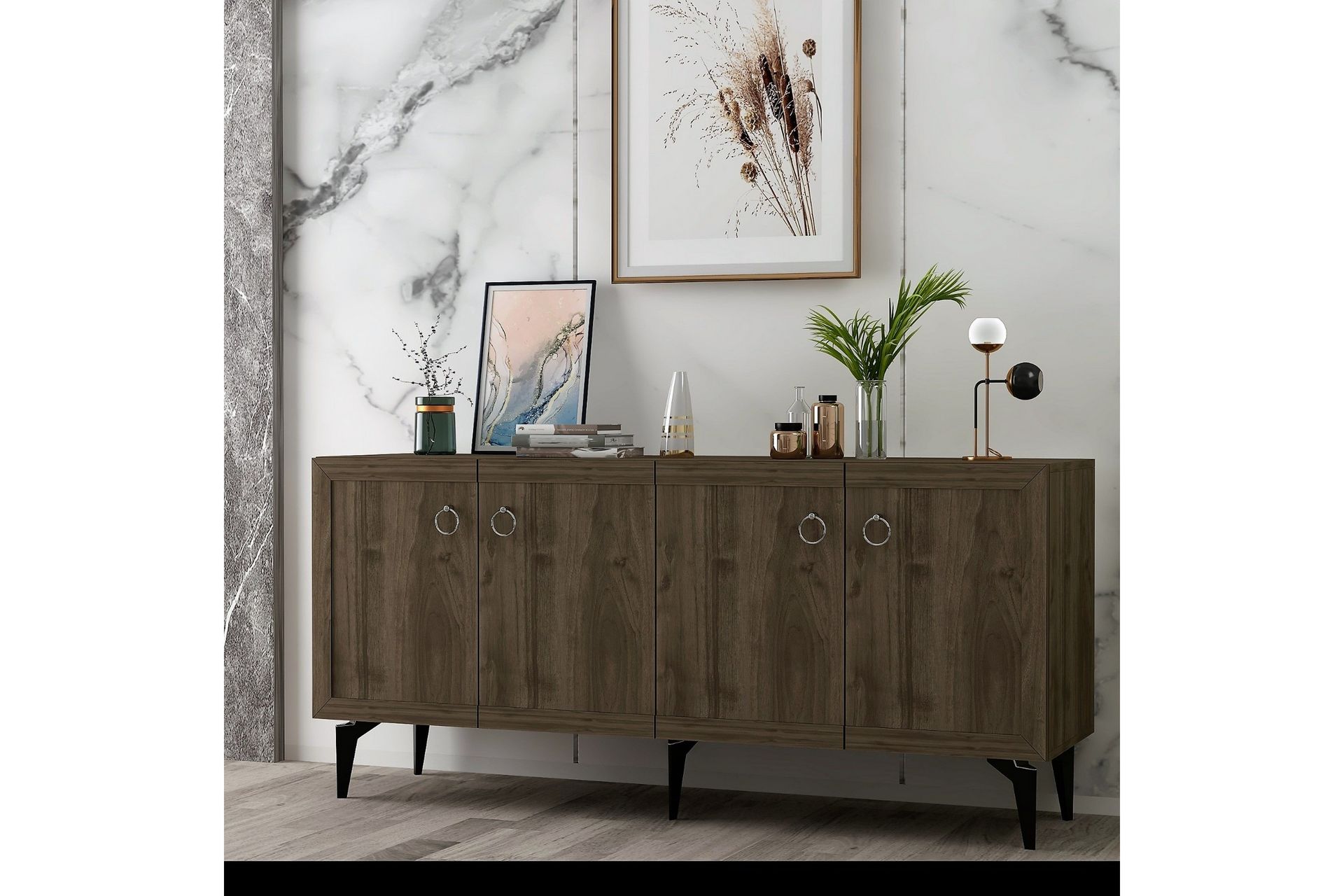 Masahide Konsolbord 150 cm - Valnød - Møbler - Borde - Aflastningsbord - Entrébord