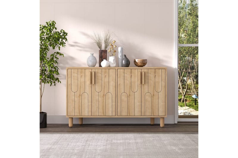 Masateru Konsolbord 120 cm - Mellemfarvet træ - Møbler - Borde - Aflastningsbord - Entrébord