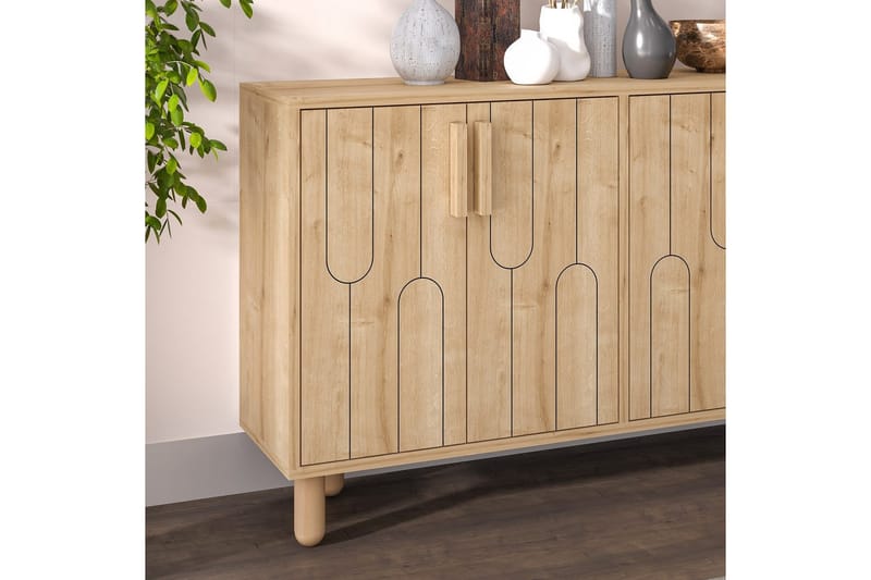 Masateru Konsolbord 120 cm - Mellemfarvet træ - Møbler - Borde - Aflastningsbord - Entrébord