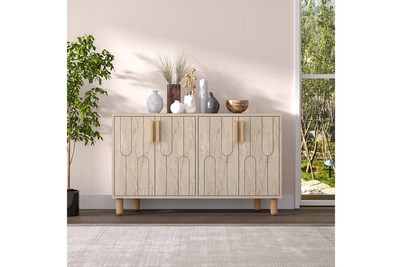 Masateru Konsolbord 120 cm - Mellemfarvet træ - Møbler - Borde - Aflastningsbord - Entrébord