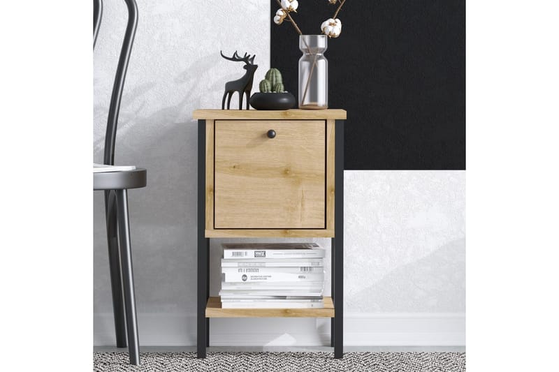 Matar Sidebord 35 cm - Brun/Sort - Møbler - Borde - Aflastningsbord - Lampebord