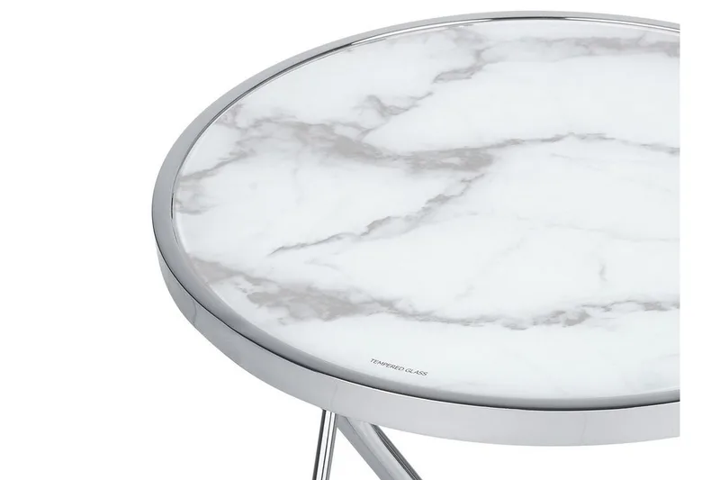 Meerah skænk Marble effekt - Hvid - Møbler - Borde - Aflastningsbord - Indskudsborde