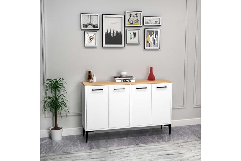 Merion Konsolbord 120 cm - Eg/Hvid - Møbler - Borde - Aflastningsbord - Entrébord