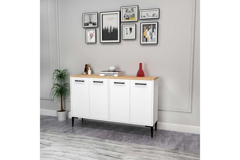 Merion Konsolbord 120 cm - Eg/Hvid - Møbler - Borde - Aflastningsbord - Entrébord