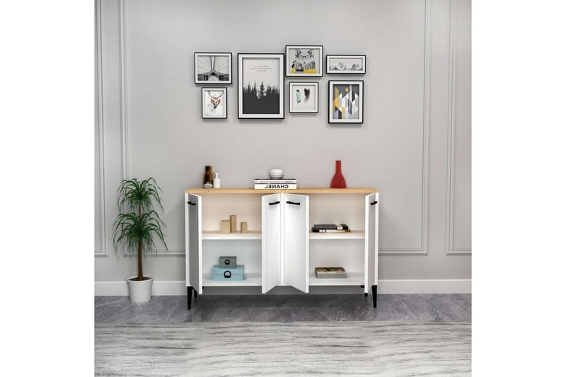 Merion Konsolbord 120 cm - Eg/Hvid - Møbler - Borde - Aflastningsbord - Entrébord