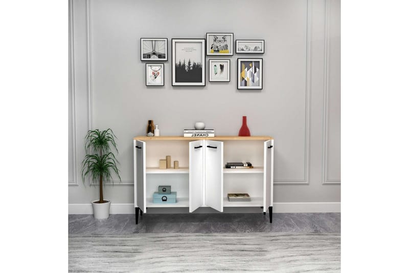 Merion Konsolbord 120 cm - Eg/Hvid - Møbler - Borde - Aflastningsbord - Entrébord