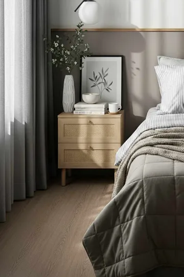 Meyloren natbord 50 cm - Beige - Møbler - Borde - Aflastningsbord - Sengebord