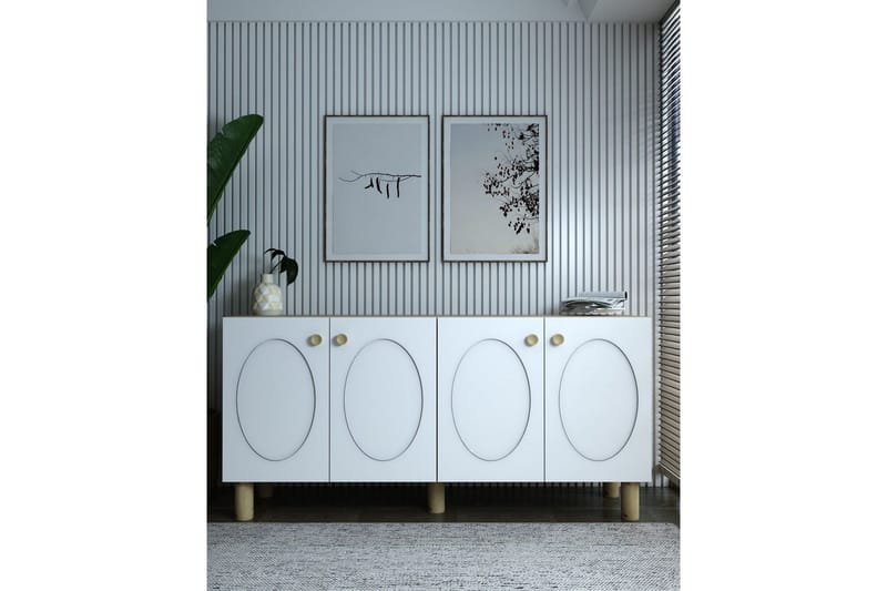 Mittopuri Konsolbord 150 cm - Brun/Hvid - Møbler - Borde - Aflastningsbord - Entrébord