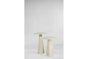 Miu Sæt borde 35 cm - Creme - Møbler - Borde - Aflastningsbord - Indskudsborde