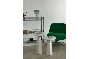 Miu Sæt borde 35 cm - Creme - Møbler - Borde - Aflastningsbord - Indskudsborde