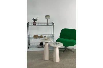 Miu Sæt borde 35 cm - Creme - Møbler - Borde - Aflastningsbord - Indskudsborde