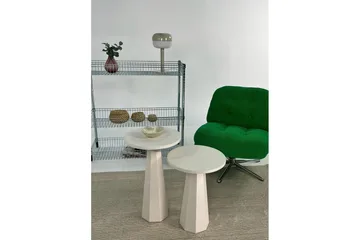 Miu Sæt borde 35 cm - Creme - Møbler - Borde - Aflastningsbord - Indskudsborde