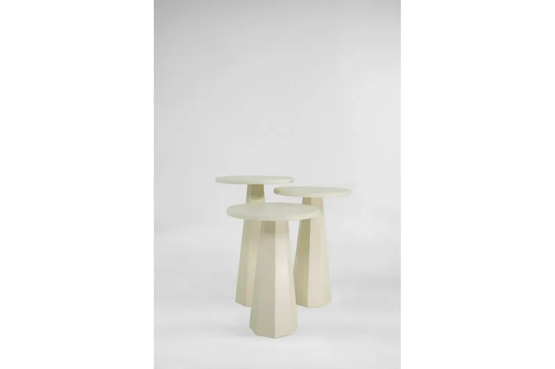 Miu Sæt borde 35 cm - Creme - Møbler - Borde - Aflastningsbord - Indskudsborde