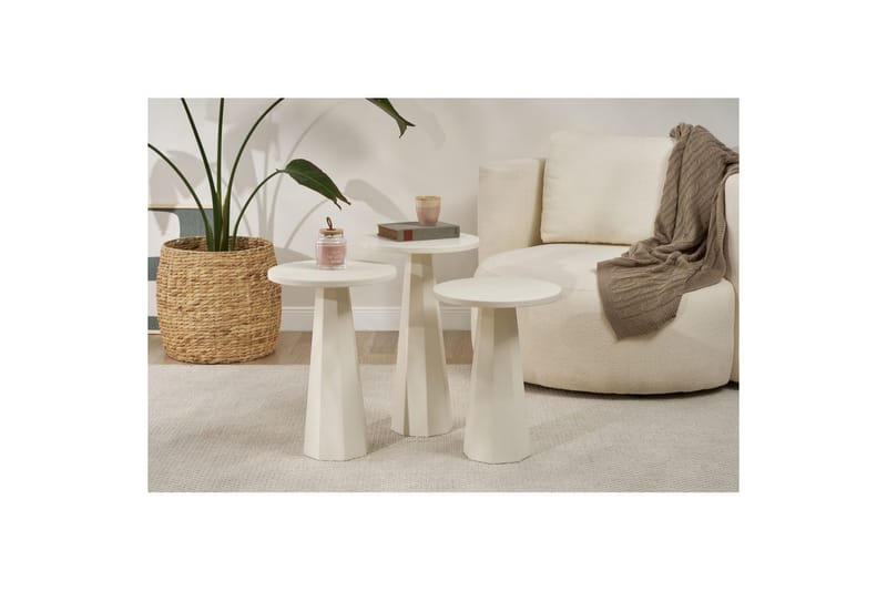 Miu Sæt borde 35 cm - Hvid - Møbler - Borde - Aflastningsbord - Indskudsborde